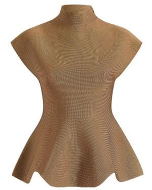 KHAITE Andra Top - Brown