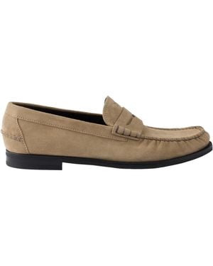 Prada Vintage-Effect Suede Loafers - Multicolor