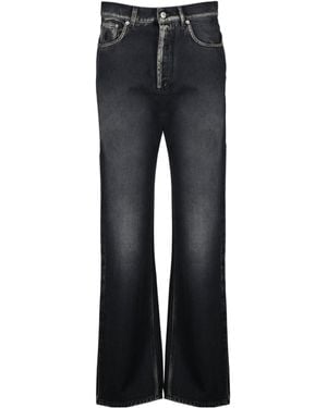 Moschino Faded Five-Pockets Jeans - Black