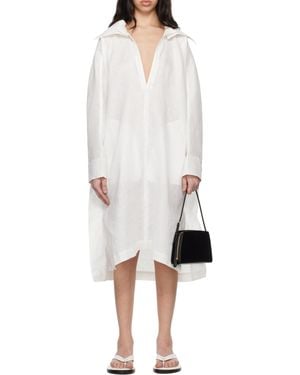 Issey Miyake Hempen Dress - White