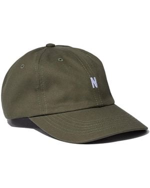 Norse Projects Embroidered Logo Baseball Cap - Green