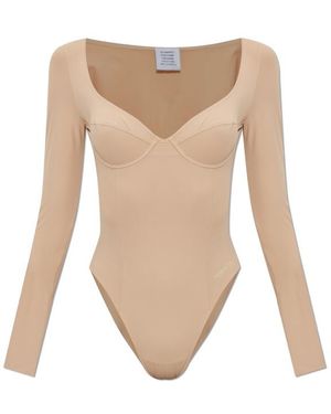 Vetements Long Sleeve Bodysuit - White