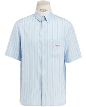 Dior Poplin Striped Shirt - Blue