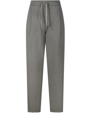 A PAPER KID Logo Decal Joggers - Grey