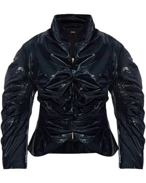 Cult Gaia Long Sleeve Casual Jacket - Blue