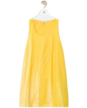 Loewe Sleeveless Shift Dress - Yellow