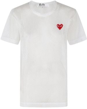 COMME DES GARÇONS PLAY Crew Neck T-Shirt - White