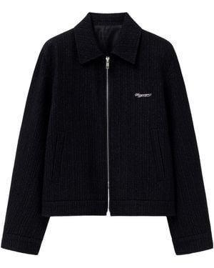 WOOYOUNGMI Logo Zip-Up Jacket - Black