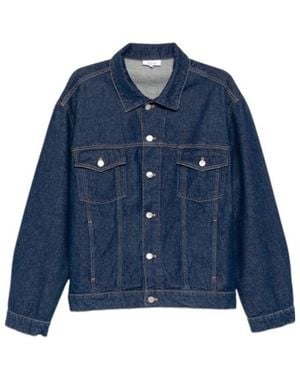 Maison Kitsuné Denim Trucker Jacket - Blue