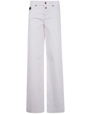 Versace Jeans Couture Couture Flared Designer Jeans - White