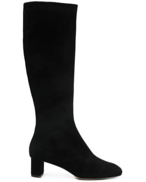 Aeyde Low-Heel Suede Boots - Black