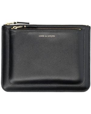 Comme des Garçons Logo Wallet - Grey