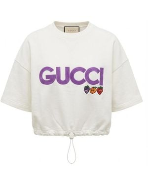 Gucci Patch Jersey Sweatshirt - Pink