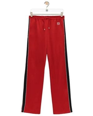 Loewe Technical Jersey Tracksuit Pants - Red
