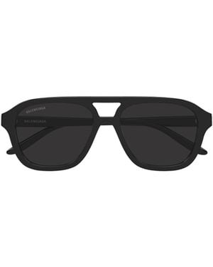 Balenciaga Eyewear Daily Pilot Frame Sunglasses - Black