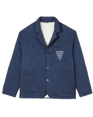 KENZO Badges Quilted Jacket - Blue