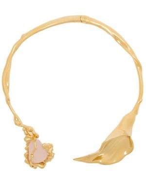 Chloé Twisted Detail Necklace - Metallic