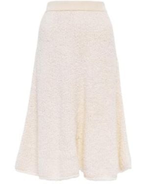 Proenza Schouler Frayed Cotton-Blend Midi Skirt - White