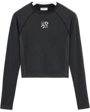 Loewe X On Long-Sleeve Knit Top - Black