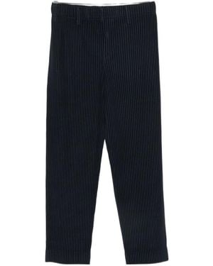 Homme Plissé Issey Miyake Homme Plissé Issey Miyake Pleated Straight Leg Trousers - Black