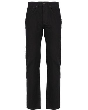 JW Anderson Jw Anderson Logo Patch Straight-Leg Jeans - Black