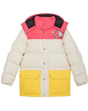 Gucci X The North Face Logo Down Jacket - Pink