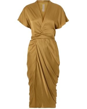 Rick Owens Short Sleeve Dress - Metallic