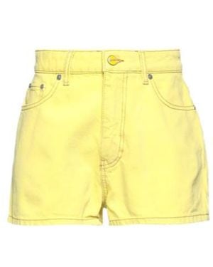 Ganni Denim Shorts - Yellow