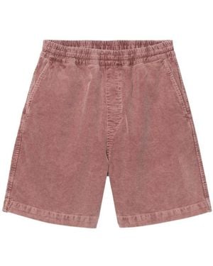 Carhartt Logo-Patch Shorts - Red