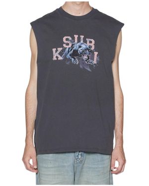 Ksubi Sleeveless T-Shirt - Blue