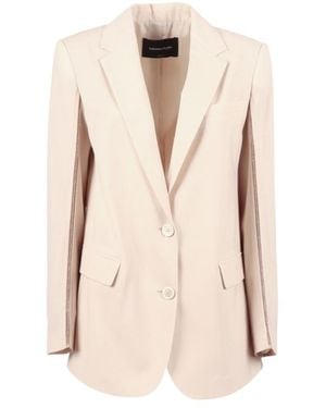 Fabiana Filippi Single-Breasted Tailored Blazer - Natural