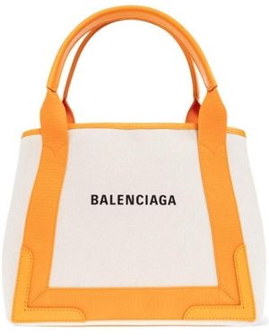 Balenciaga Logo Handbag - Orange