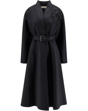 Dior Dior Virgin Wool Blend Coat - Black