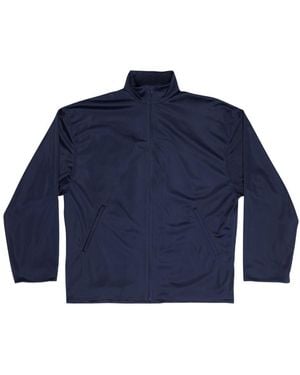 Balenciaga Zip-Up Oversized Sweatshirt - Blue