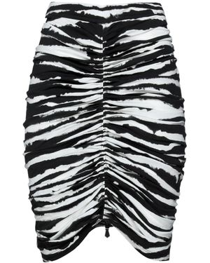 Burberry Draped Pleated Skirt - Black