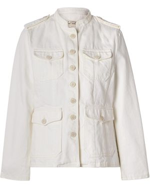 Nili Lotan Geraldine Denim Jacket - White