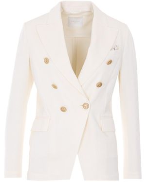 Circolo 1901 Double-Breasted Blazer - White