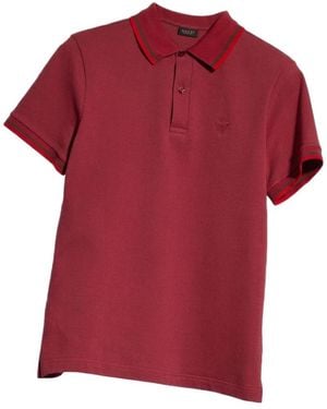 Gucci Cotton Piquet Polo Shirt With Embroidery - Red