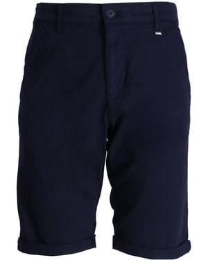KARL LAGERFELD Multi-Pocket Shorts - Blue