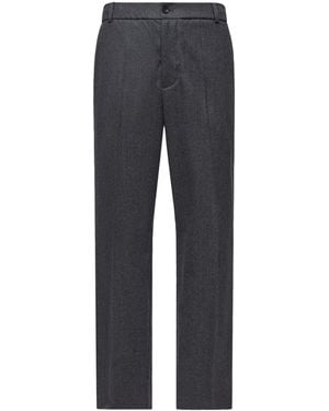 Moncler Flannel Tailored Trousers - Grey