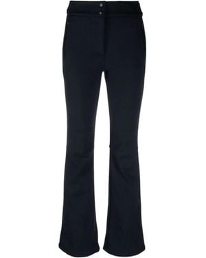 Yves Salomon Button Open And Close Casual Trousers - Blue