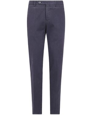 PT01 Casual Pants With Belt Loops - Blue