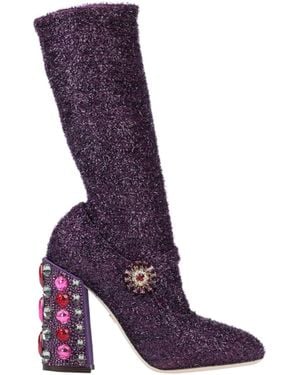 Dolce & Gabbana Simple Boots - Purple