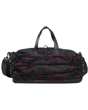 DIESEL Tech-D Drawstring-Detail Duffle Bag - Black