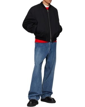 Jil Sander Padded Bomber Jacket - Blue