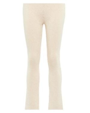 Magda Butrym Crochet High-Rise Slim Trousers - Natural