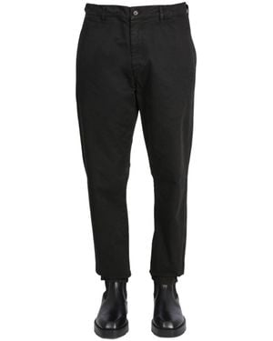 Aspesi Straight Leg Chino Trousers - Black