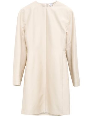 Bottega Veneta Long Sleeve Mini Dress - Natural
