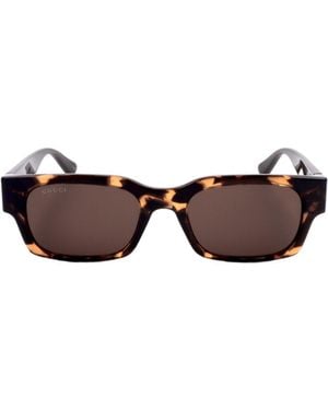 Gucci Eyewear Rectangular Frame Sunglasses - Multicolor