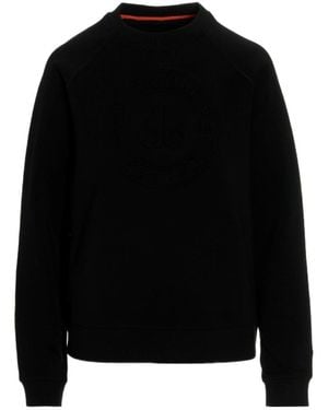 Moose Knuckles Debossed-Logo Cotton-Blend Sweatshirt - Black